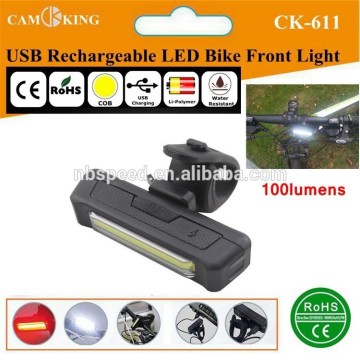 USB Rechargeable LED Bicycle Front Light COB LED for bike light,comet led