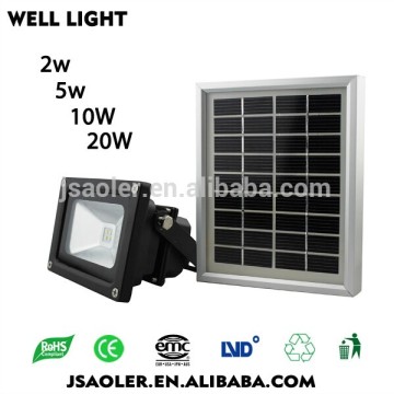 CE ROHS lithium 2AH 3.6V 2w led solar landscape outdoor lighting with panel