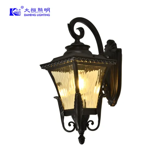 European Old School Vintage Lantern Garden Wall Lamp