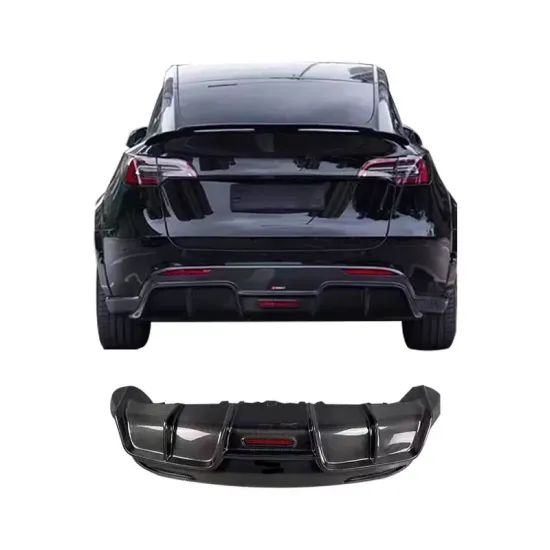 High Quality Carbon Fiber Rear Diffuser for Tesla Model Y Bumper Lip