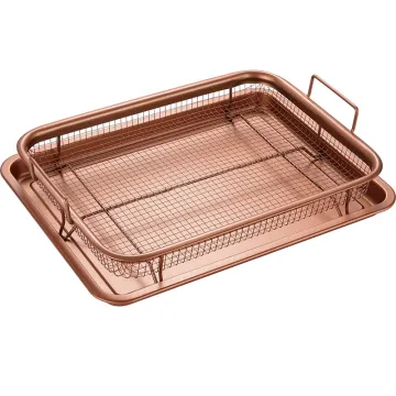 Copper Non-Stick Crisper Tray - Hot Selling Cookware Set with Heat Resistant Coating