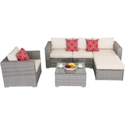Rattan Cube Garden Furniture Patio Sets Outdoor Sofa Garden Furniture