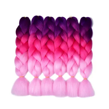 Jumbo crochet braid 100g 24inch Ombre braids for african hair Synthetic Hair extension cheap Original Jumbo braiding hair