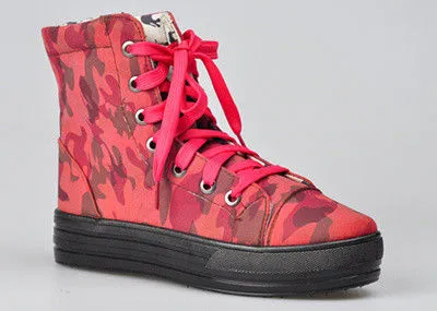 High Vamp Womens Casual Flat Shoes , Canvas Shoe Breathable And Waterproof