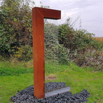 Garden Pool Cascading Corten Steel Water Feature