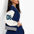 Veste de baseball de femme en gros personnalisée