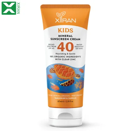 Private Label SPF 40 Baby & Kids Mineral Sunscreen - Waterproof Sun Protection