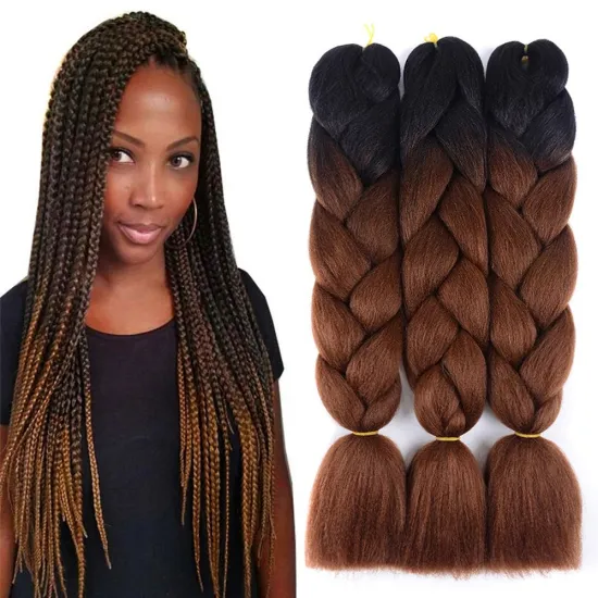 24inch cheap synthetic Hair Box Braids extension bulk pre stretched expression braiding hair Jumbo crochet braided hair