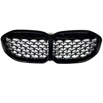 Glossy Black Car Grille Grille Mash Diffusore Porta Slitter LIBILE ANTERIORE per BMW 1 Serie F40