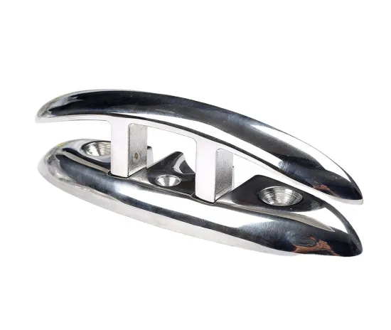 316 Stainless Steel Folding Boat Dock Cleat with Highly Polished Surface