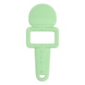 Microphone Design Toy Pacificier Clip Silicone Teether