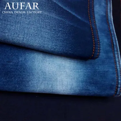 woven yarn dyed bamboo denim clothing textile fabric