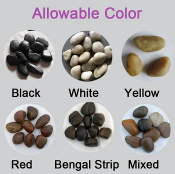 Free sample color natural stone granite marble cobble price