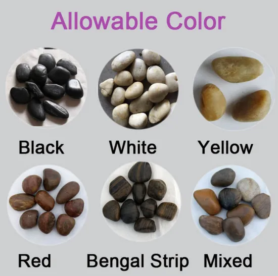 Free sample color natural stone granite marble cobble price