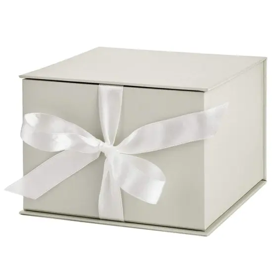 cosmetic perfume gift box packaging with ribbon