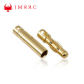 Enchufe de conector de plátano de bala de oro de 4 mm