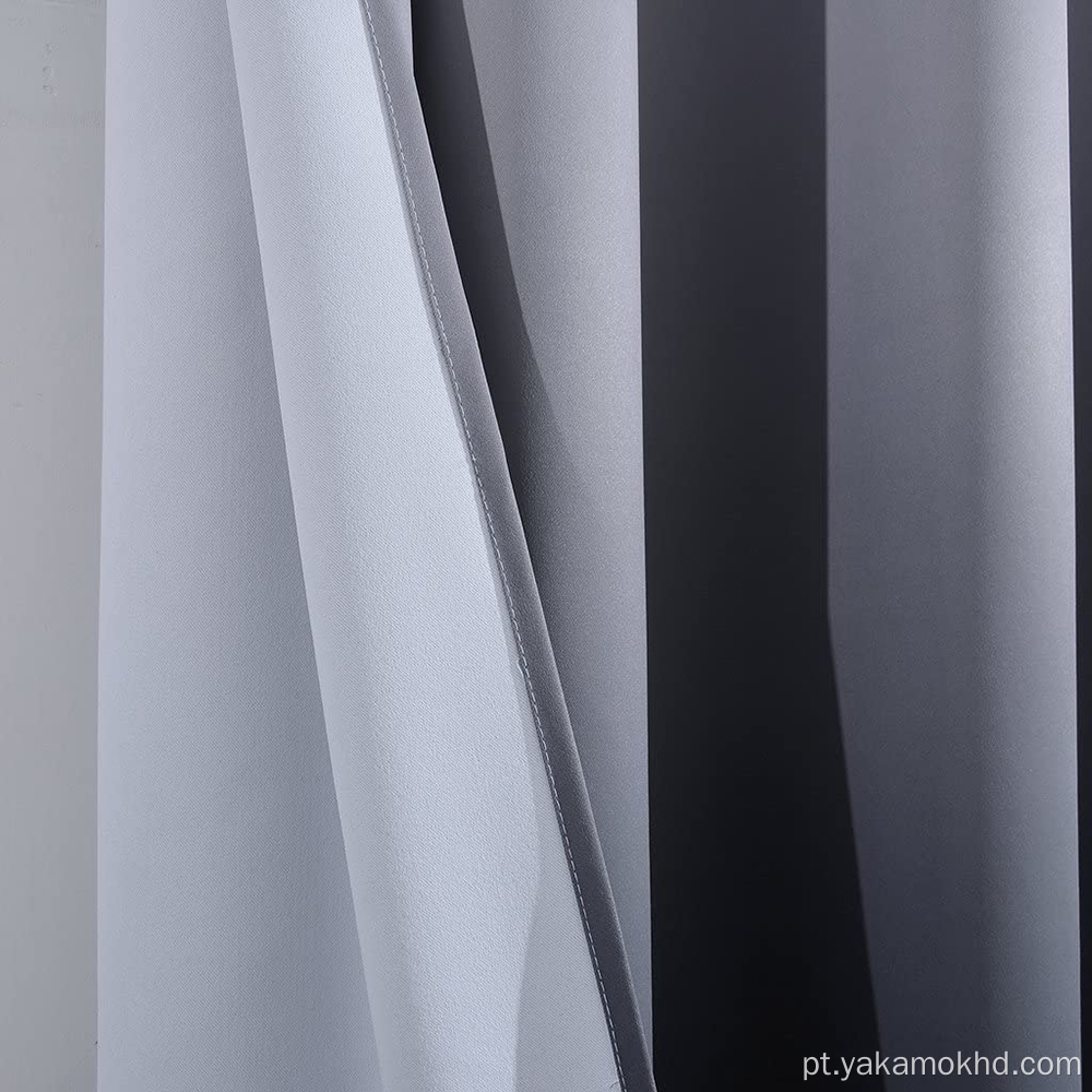 Cortinas Ombre Pretas com Ilhó