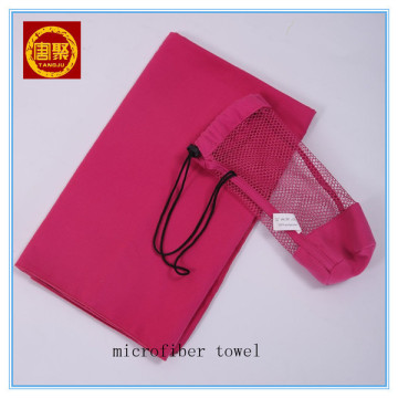 Quick dry microfiber towel,customized microfiber towel,high absorbent microfiber towel with mesh bag plain