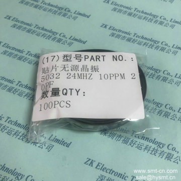 SMD passive crystal oscillator 5032 24MHZ 10PPM 20PF YXC PKG SMD-4 instead ESC INC ECS-240-20-30B-TR