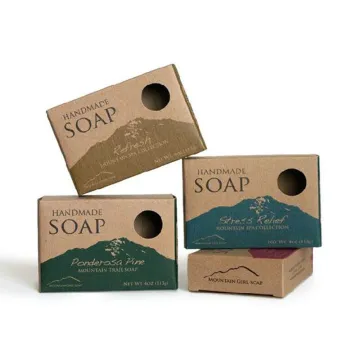Custom Printing Kraft Paper Card Soap Box