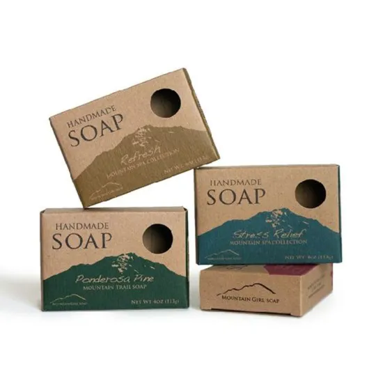 Custom Printing Kraft Paper Card Soap Box