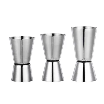 Sustainable Stainless Steel Cocktail Jigger Double Measuring Cup - 15/30ML 20/40ML 25/50ML