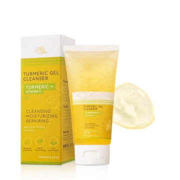 OEM Turmeric Face Wash 100g - Natural Anti-Aging Exfoliating Facial Cleanser
