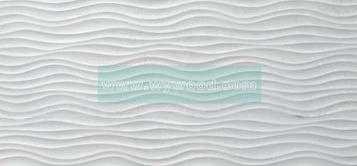 White 3D Textured Wall Panel