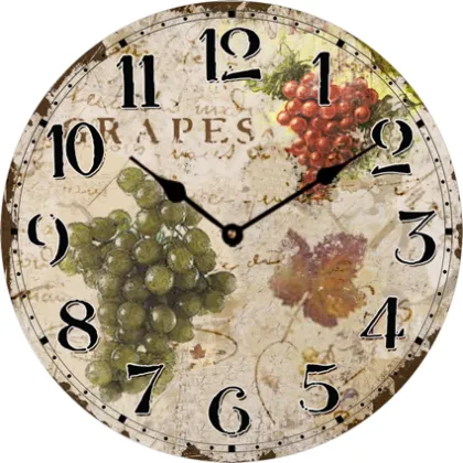 Apple Glass Round Wall Clock