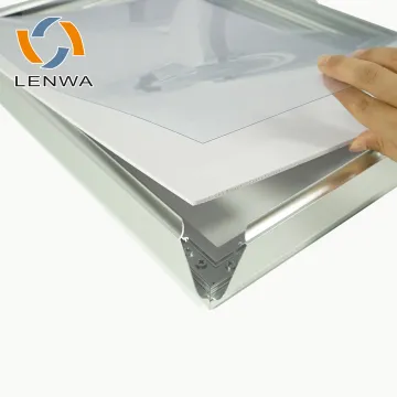 Black, Silver, Gold Aluminium Snap Profiles for Photo Frames, LED Boxes, and Posters