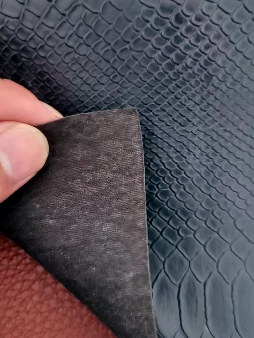 couro artificial da sapata do PVC de 0.85MM