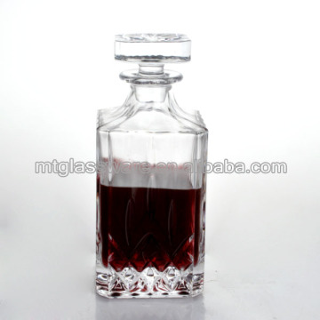 Wholesale glass material whiskey decanter glass bottle for sale