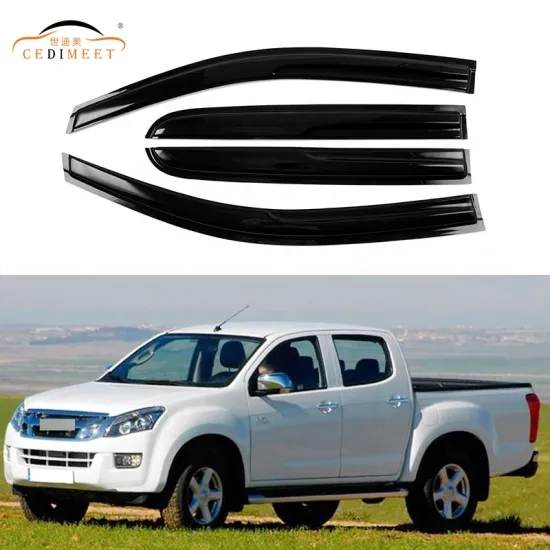 Car Side Wind Deflector Sun Visor Acrylic D-MAX 2013-2016