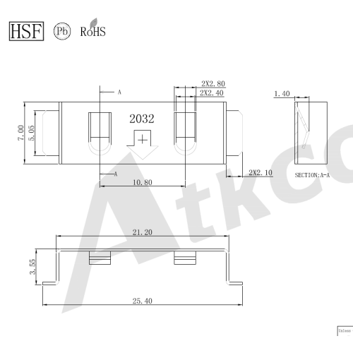 Battery Contacts Nickel plate battery contacts for CR2025 CR2032 Factory