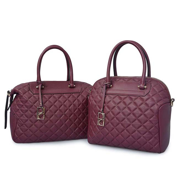 high quality quilted custom leather laptop bag for women