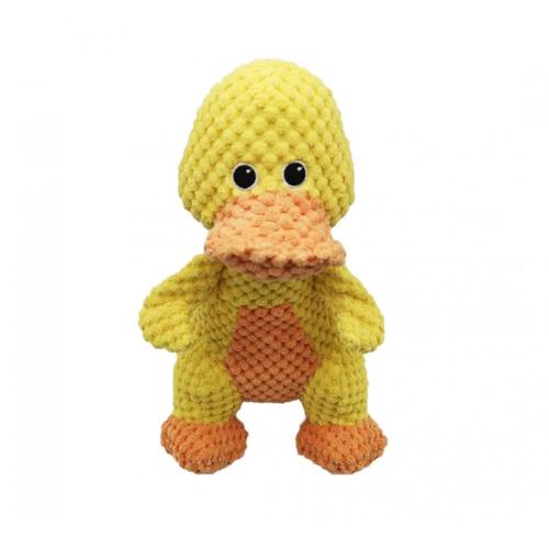 Hand-woven yellow duck plush comfort toy