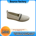 Chaussures de pêcheur à semelle en jute ornées de cristaux