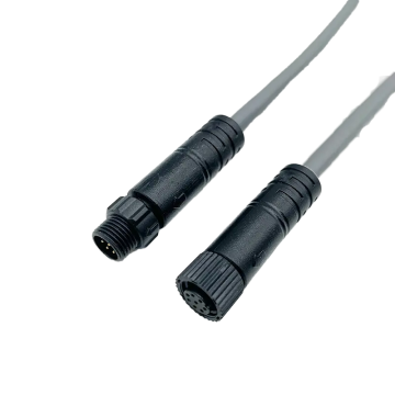 M8防水連接器IP67鍍金3μ電纜
