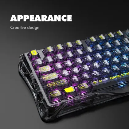 Creative 75% Wireless Gaming Esports Mechanical Keyboard - Transparent Customizable Keyboard