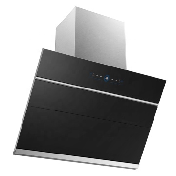 International Super Strong Suction Electric Range Hood with Tempered Glass