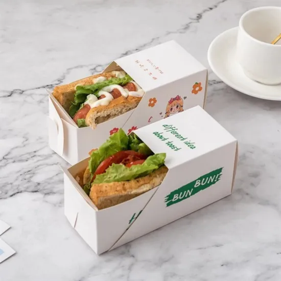 Thick Egg Toast Packaging Box