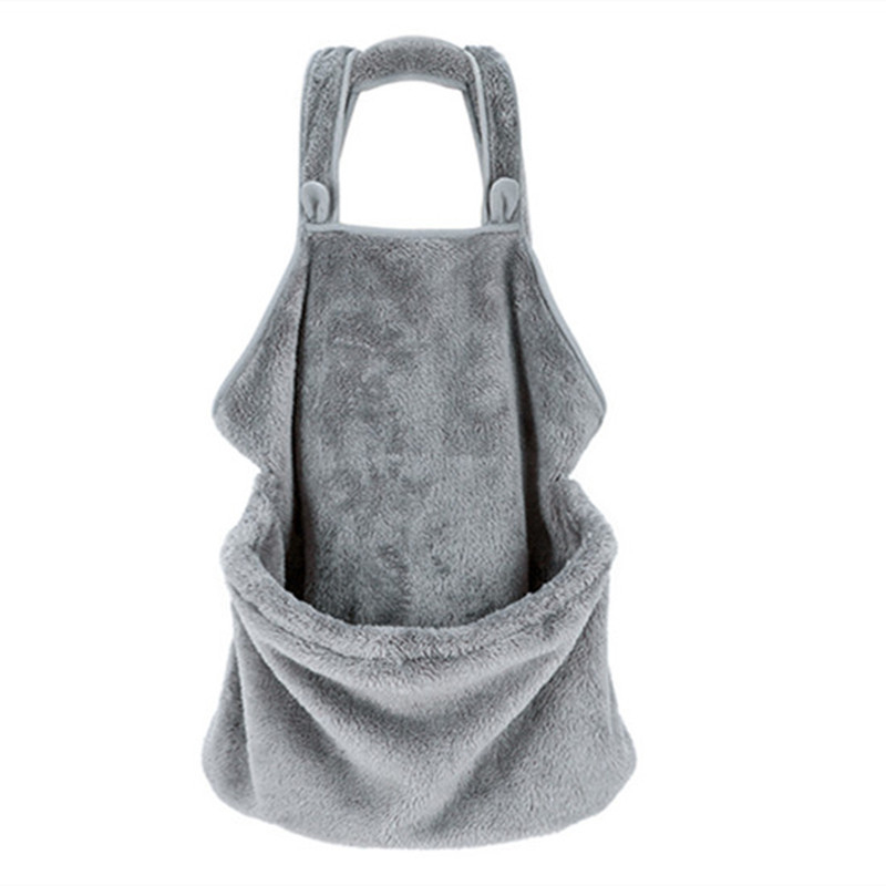 Grey apron and cat bag