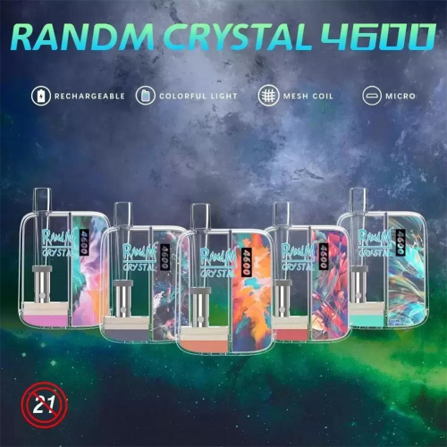 Randm Crystal 4600 Puffs Dispositivo de vagem vape descartável