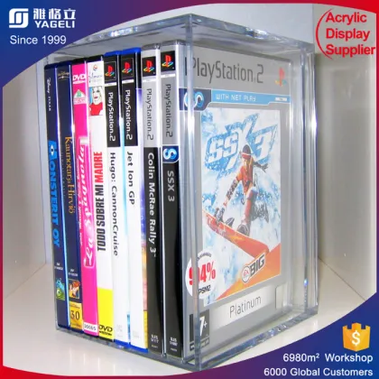 transparent clear acrylic bookshelf for home storage