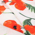 Tissu de rayonne à fleurs teintes à imprimé nature