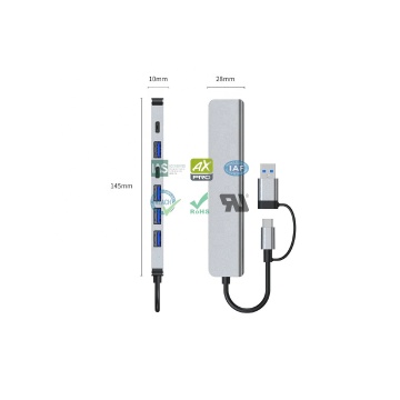 7-in-1 USB Type C Expansion Hub for MacBook and Windows Laptops