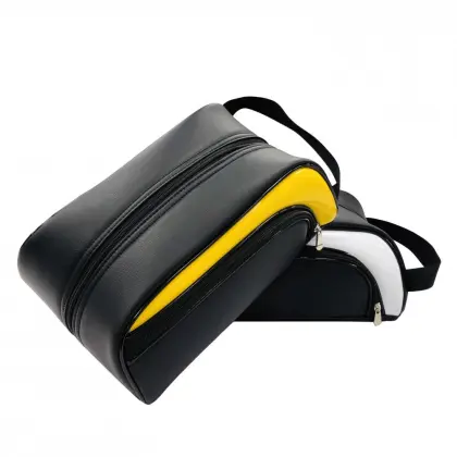 Customized PU Leather Golf Shoes Bag