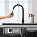 Ventes à chaud 304-Stainless Steel Tall Down Kitchen Faucet