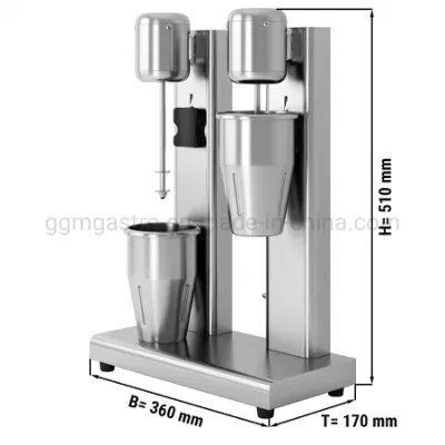 CE Electric Commercial Wholesale Stainless Steel Double Head Milkshake Mixer Machine
