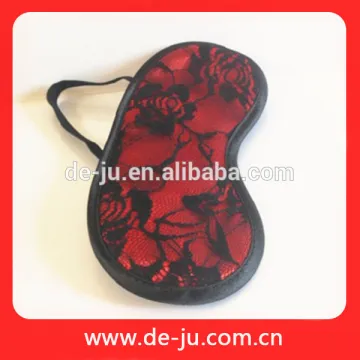 Wholesale China Red Satin Eye Cover Travel Thick Eye Mask Lace Eye Shade